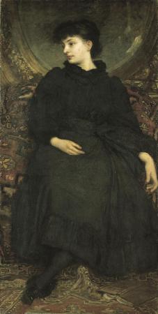 Lotz Cornélia fekete ruhában. 1896