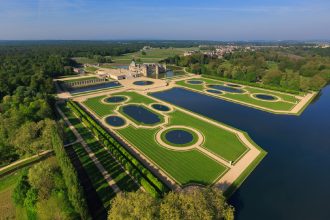 The park of the Chantilly castle